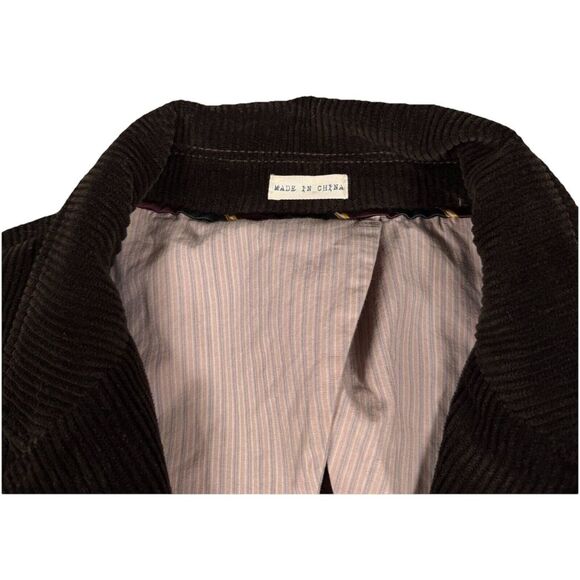 J Crew Blazer Mens XL Chocolate Brown Vintage Cord Sport Coat Elbow Patch - Picture 5 of 16